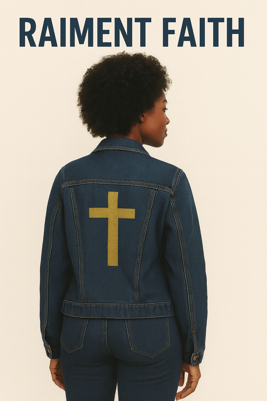 Large Cross Denim Jacket